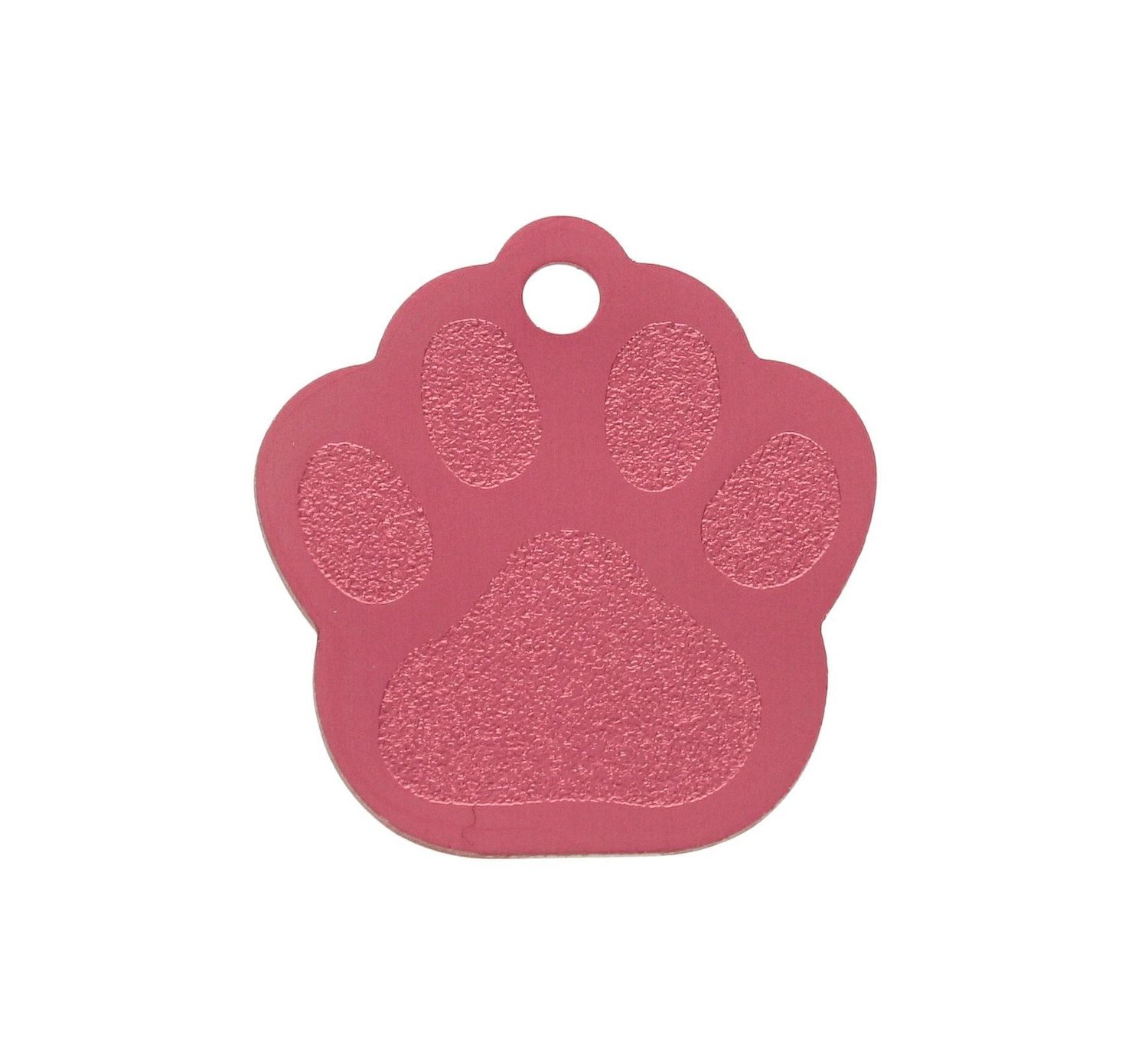 Blaszka dla pupila łapka psa 2,5 cm z miejscem na grawer Łapka psa pink M.  Blaszka w formie adresówki, identyfikatora dla psa. Blaszka z miejscem na grawer. Na adresówce możemy wygrawerować np. imię psa i nr telefonu do właśc.jpg